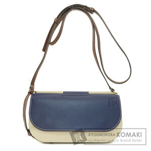 Loewe Gate Continental Anagram Shoulder Wallet Long Wallet Leather